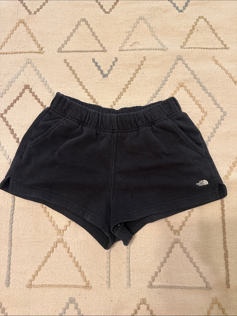 The North Face Black Elastic Waist Athletic Sweat Shorts